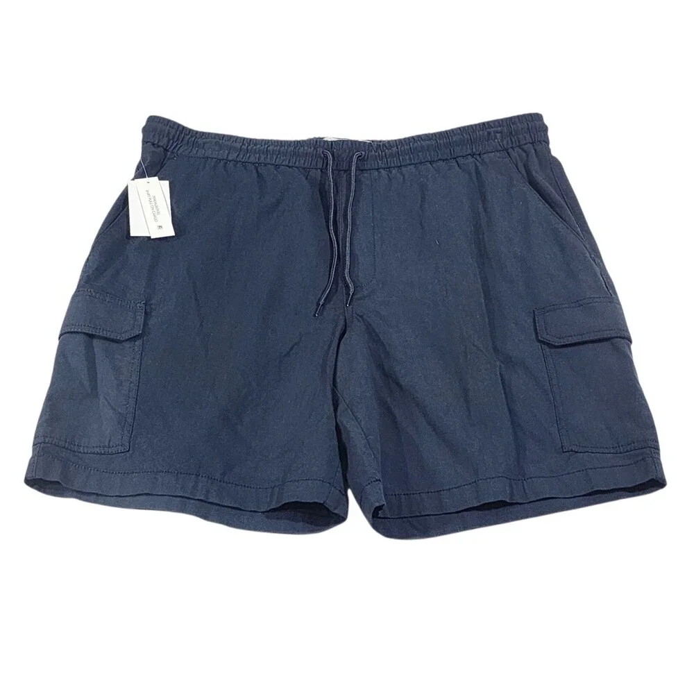 Penguin Mens Slim Fit Stretch Cargo Shorts XXL Dark Sapphire NWT Casual Golf